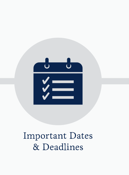 Important Dates & Deadlines